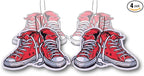 Cute and Funny Car Air Fresheners 4 Pack Scented With Premium Oils By Fresh Fresheners (Sneakers)