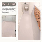 All-In-One Interior Floor Coating Kit, Water-based & Low Odor One-Step Floor Paint, High Hardness Waterproof Paint for Ceramic, Porcelain, Fiberglass, Hardwood, Laminate, Vinyl, 35OZ, Bella Pink
