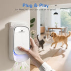 Air Ionizers, Plug in Negative Ion Air Purifier, Pet Odor Eliminator for Dogs/Cats, Ozone Free Quiet Air Freshener for Small Spaces/Cat Litter Room, Kitchen, Smoke Dust, Mini Air Cleaner