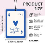 Lacama Blue Retro Western Coastal Cowgirl Car Air Freshener 3Pcs, Hawaii Coastal Cowgirl Cars Scents Air Freshener for Women Girls Gifts, Western Girly Car Accessories Interior Mirror Decor Hanging