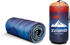 zzlamb Camping Blanket for Cold Weather,Outdoor Puffy Blanket Portable Down Alternative,Windproof Warm Cloak with Snaps,Cozy Quilt Backpacking Picnic RV Travel Plane Car Hammock Beach Climbing