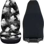 Car Seat Covers Accessories 2 Pieces Car Front Seat Covers, Universal Fit Auto Interior Bucket Seat Covers(Ghost 68)