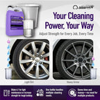 Nanoskin SPEEDY BRITE Pro Grade Wheel & Tire Acid Cleaner, 5 gallons - Chrome & Coated Wheel Safe, Cleaning with Organic Acid | Removes Brake Dust & Road Grime for Auto Detailing, Body Shop Safe