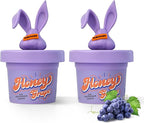 Diffusers for Home Grape Scent 2 Pack, Bathroom Diffuser Cute Bunny Shape for Office, Air Freshener Diffuser Gel Leak-Proof Car & Room, Bathroom Scent Diffuser Gift for Friends and Family