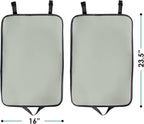 FH Group Faux Leather Auto Seat Back Kick Protectors, Heavy Duty Car Kick Mats for Kids –2-Pack Back Seat Protector for Driver and Passenger Seat, Waterproof Protection, Easy to Clean
