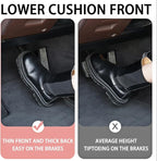 Car Seat Cushion, Auto Gel Infused Memory Foam Cushion for Driver Comfortable Driving Hip Pressure Relief Office Chair, Universal for Vehicles and Office Chairs (Gray/Black)