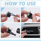 4 Sets Sea Turtle Air Vent Clips Blue Turtle Air Fresheners 32x33.5x46mm Ocean Theme Car Decoration Accessory Refillable Outlet Diffuser for Men Women Car Interior Decoration Gifts