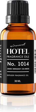 AirScent Hotel Diffuser Oil No. 1014 - The Iconic 5-Star Hotel Coastal Blend - Lemon Bergamot Sea Breeze - 30 mL Fragrance Oil for Ultrasonic and Waterless Diffusers and Crafting