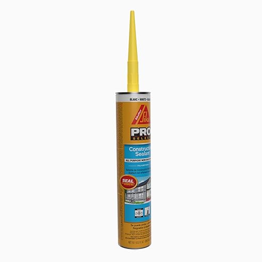 Sika Sikaflex - White - Construction sealant (White) - All-Purpose Polyurethane sealant - for All Types of Joints 1/2" or Smaller - 10.1 fl oz (Pack of 2)