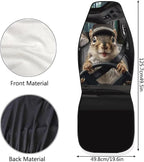 Funny Hamster Car Seat Cover Front Seats Only,Anti-Slip Driver Seat Cover Lightweight Vehicle Cushion Seat Cover Set for SUV Sedan Trucks Vans