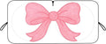 Car Windshield Sun Shade, Car Sun Shade Cute Bow Visor for CarWindshield, Wear-Resistant Black Tape, Foldable 59'x27.5'/63''x31.5''