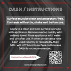RENEW PROTECT, DASH - Permanent Ceramic-Hybrid Protectant for Interiors, 100% Color Restorer, Coated Leather, Vinyl, Sticky Dash Repair, Low-Glare, UV Block, Dry-Seal-Safe | Interior Protection