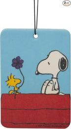 Plasticolor 005738R01 Peanuts Snoopy Doghouse Paper Air Freshener - 2 Pack