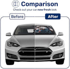 GENANY Horror Movie Character Windshield Sun Shade for Electric Vehicle (59x37 inches), Shades for Front Windows, Sunshade for Car Windshield, Protector Blocks UV, Car Decor