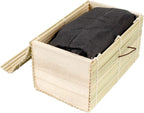 BambooMN Granulated Bamboo Charcoal Odor Absorber Bag in Decorative 6.25" x 3.75" x 3.75" Green Box, 2 Pieces