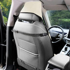 INFANZIA Premium Waterproof Seat Cover Towel Protector Neoprene Universal Fit, Upgraded 100% Washable & Removable Non-Slip Sweat Carseat Towel Covers, Perfect for Gym/Yoga/Workout（Beige,2PCS