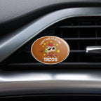 I Don't Care I'm Getting Tacos Skateboard Funny Humor Car Air Freshener Vent Clip
