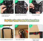 SWIHELP Dog Car Seat Puppy Portable Pet Booster Car Seat with Clip-On Safety Leash and Stable Fram, Anti-Collapse,Perfect for Small Pets