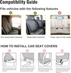 Galaxy Car Seat Covers Set of 2,Deep Space Abstract Natural Universe Blue Purple Galaxy Stars Universal Auto Front Seat Protector for Women Men Nebula Design Car Accessories Fit for Car Truck