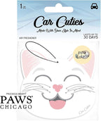 Cute CAT CAR AIR FRESHENER - Cute Cat Design, Long-Lasting Scent, Portion of Proceeds Benefit PAWS Chicago (Pina Colada - Pack of 3)