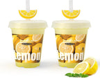 Diffusers for Home Lemon Scent 2 Pack, Bathroom Diffuser Cute Fruit Cup Shape for Office, Air Freshener Diffuser Gel Leak-Proof Car & Room, Bathroom Scent Diffuser Gift for Friends and Family