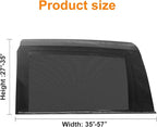 2 Packs Mesh Car Window Screen for MPV Sliding Door,Single Layer Sun Shade for Large Square Car SUV Truck Windows
