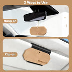 Car Air Freshener Amber Car Odor Eliminator Long Lasting Scent with Metal Clip and Hanging String
