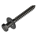 1/4 x 3 (100 Pack) Lag Screw Kit, 100 Screws and 100 Washers, Ceramic Black Ruspert Coating for Exterior Use, Meets ASTM A307 and ASME B18.2.1, Industrial/Commerical Grade by Makers Bolt