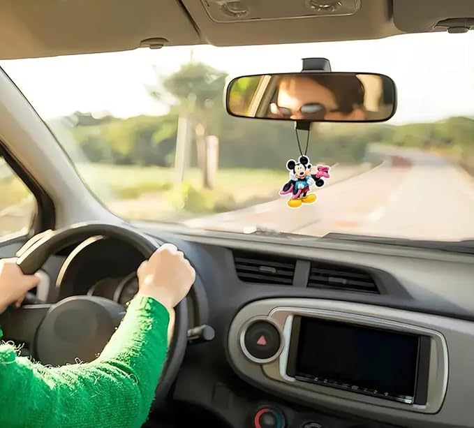 Cute Mouse Car Air Freshener, Icy Fresh Scent, White