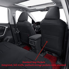 coverdream Custom Seat Covers Compatible with Select Toyota RAV4 LE 2013 2014 2015 2016 2017 2018 Models (Black,Full Set)
