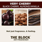 The Block - Wooden Car Air Freshener & Odor Eliminator - Long Lasting 30+ Day Scent - Car & Home Use - Fresh Gift Idea - Made in USA - Fruit Scents 3-Pack