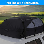 Roof Rack Luggage Bag, Car Rooftop Cargo Carrier Roof Bag Waterproof Vehicle Soft-Shell Roof Luggage, with Lacing Strap, Safety Hook (105 * 90 * 45cm)