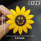 2 Pieces Sunflower Air Vent Clips Flower Car Accessories Cute Car Air Freshener Sun flower Gift Decorations Charm Car Clip Interior Air Vent Decor