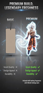 PumpCar car air freshener 2-piece double-sided Goku Ultra Instinct hanging cherry-scented for rearview mirror Car Interior Accessories Household Gifts…