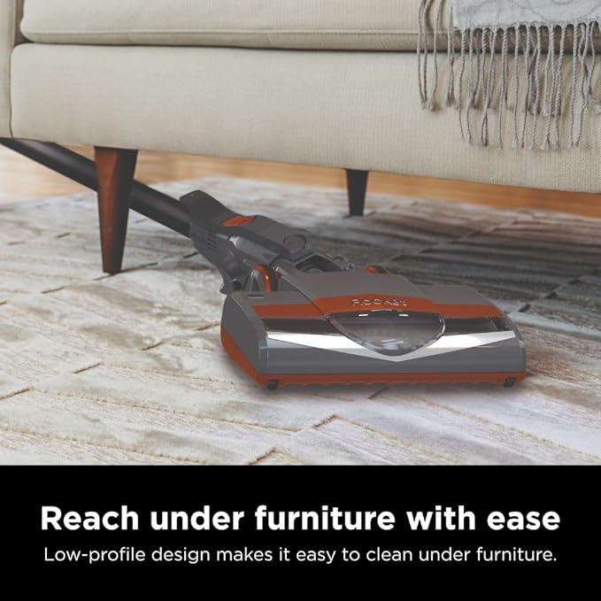 Shark Rocket Ultra-Light Corded Bagless Vacuum for Carpet and Hard Floor Cleaning with Swivel Steering (HV301), Gray/Orange
