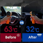 Socira Custom Windshield Sun Shade Umbrella Foldable Personalized Visor Car Umbrella Customized Sun Shade Cover Sunshade Front Window Cover Dinosaur Car Accessories Blocks Uv Rays 57" X 30"