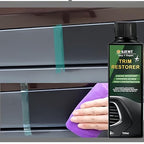 KIEMT Plastic Trim Restorer for Cars Shiny Car Stuff As New Care Kit Faded Plastic Restore