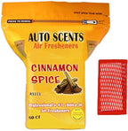 Professional Cinnamon Spice Scented Air Freshener Pads – Long-Lasting Odor Eliminators for Cars, Homes, RVs, Boats, Offices – Refresh Any Space (60 Pads)