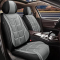 TTX LIGHTING Car Seat Covers fit for Ford Bronco Sport 2021-2026 Full Set: Premium Leather Automotive Seat Cover with Airbag Compatible Waterproof (5 Seats, Black & Gray)