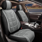 TTX LIGHTING Car Seat Covers fit for Ford Bronco Sport 2021-2026 Full Set: Premium Leather Automotive Seat Cover with Airbag Compatible Waterproof (5 Seats, Black & Gray)