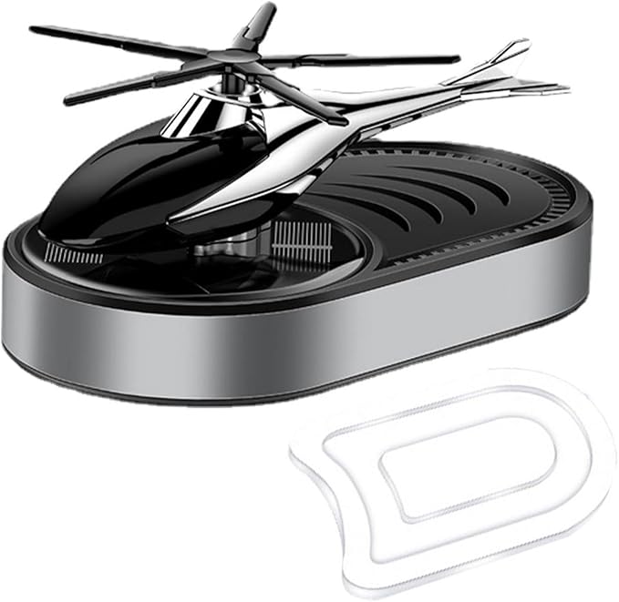 Solar Powered Helicopter Air Freshener For Car Long Lasting Fragrances Diffusers Ornament Car Decoration For Auto Dashboard Perfumes Decoration Stress Relieving Car Accessory Unique Car Perfumes