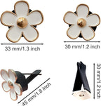 6 Pieces Daisy Air Vent Clips Flower Decoration Car Air Freshener Clips Air Conditioning Outlet Clip Charm Colorful Car Interior Decor Accessories for Girls Women