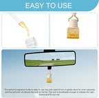 5PCS Hanging Car Air Freshener, Car Air Freshener Diffuser, 8ml Empty Glass Auto Oil Perfume Aromatherapy Diffuser Charms, Refillable Perfume Bottles for Most Vehicles (Water Cube, Style 1)