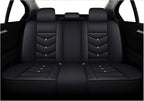 Car Seat Covers Full Set,Automotive seat Covers for Cars,Waterproof Leather seat Covers with Fixed Lumbar Support,Universal Fit for Most Cars,SUV,Trucks and Sedans