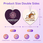 HINFKA 10-1000 Pcs Custom Air Fresheners with Picture – Personalized Double-Sided Photo or Logo Bulk Air Freshener, Customized Gifts for Corporate and Business Branding