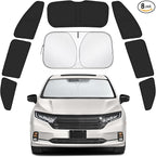 Car Window Shades for Honda Odyssey 2018-2024, Privacy Window Covers for Side, Rear & Windshield 8PCS, Car Shield Sunshade for Privacy Protection, Heat Blocking, Camping, and Parking