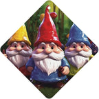 6 Pcs Car Air Fresheners Colorful Gnomes Hanging Air Freshener Fragrance Scented Cards for Car Interior Mirror Pendant Aromatherapy Tablets Gifts for Women Men, Lavender, Square