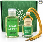 Car Diffuser with Refill included | Car scented on the go | Car Air Freshener Hanging | Long Lasting Fragrance | Phthalate Free Fragrance. (Fruit Loops)
