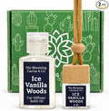 Car Air Freshener, Luxury Car Diffuser with 1 Oz Refill, Phthalate Free Fragrance – Long Lasting Scent | Refillable Hanging Air Freshener for Car, Home, Office | Made in USA (Iced Vanilla Woods)