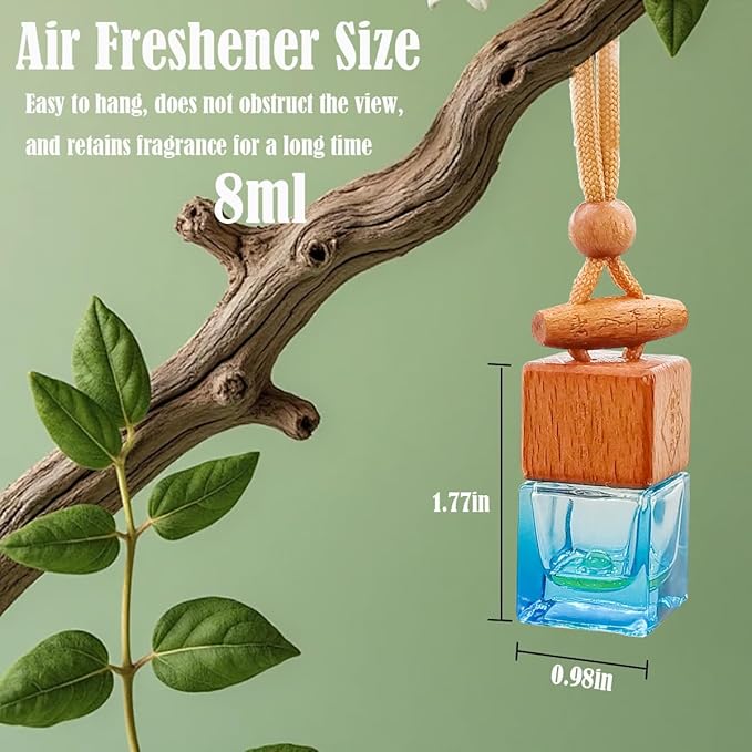 Car Air Fresheners 8ml Automotive Scents | 45-Days Long-Lasting Keep Fragrance | Automobile Hanging Diffuser Bottles | Remove Auto Odor Fresh Air for Men Home Deodorizer (Orange)